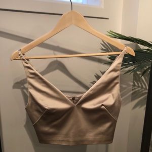 Marciano satin crop top